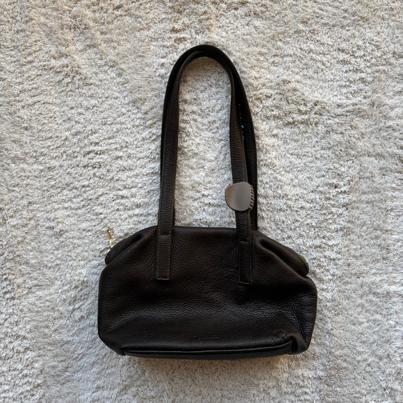 Parker Clay Rahel Leather Handbag Olive Milled | SOLD OUT ONLINE - Picture 2 of 7